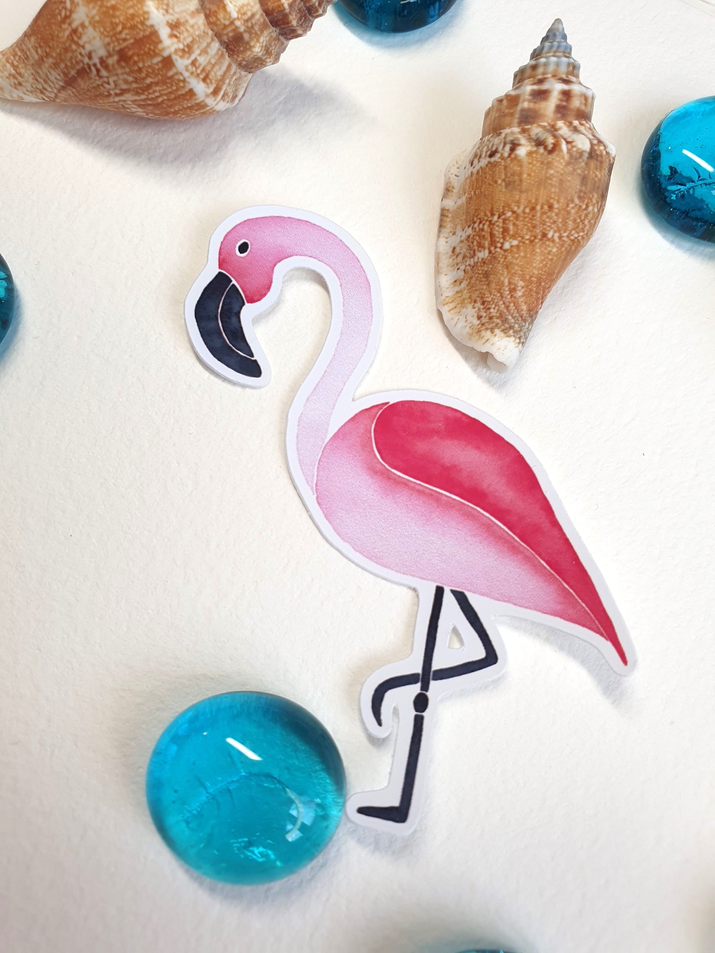 Stickers Flamant rose